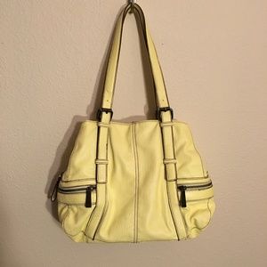 Soft Yellow Shoulder Bag Purse GUC
